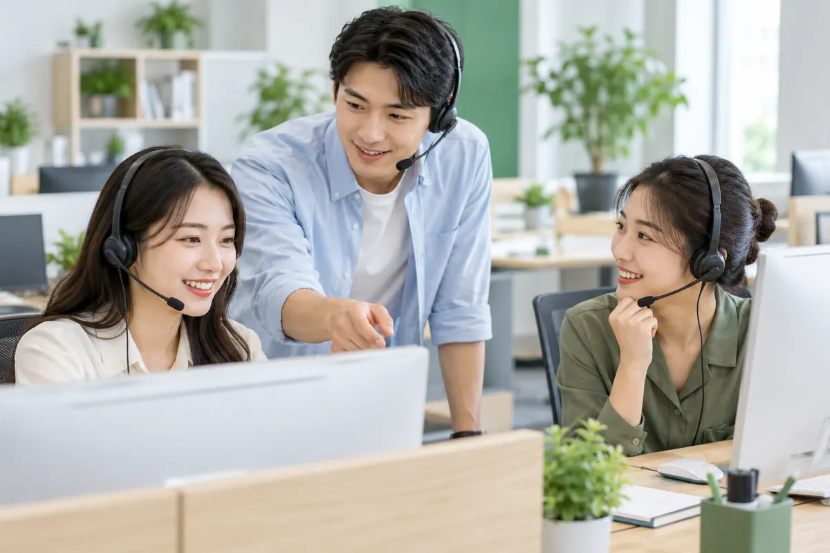客服团队协作主题配图